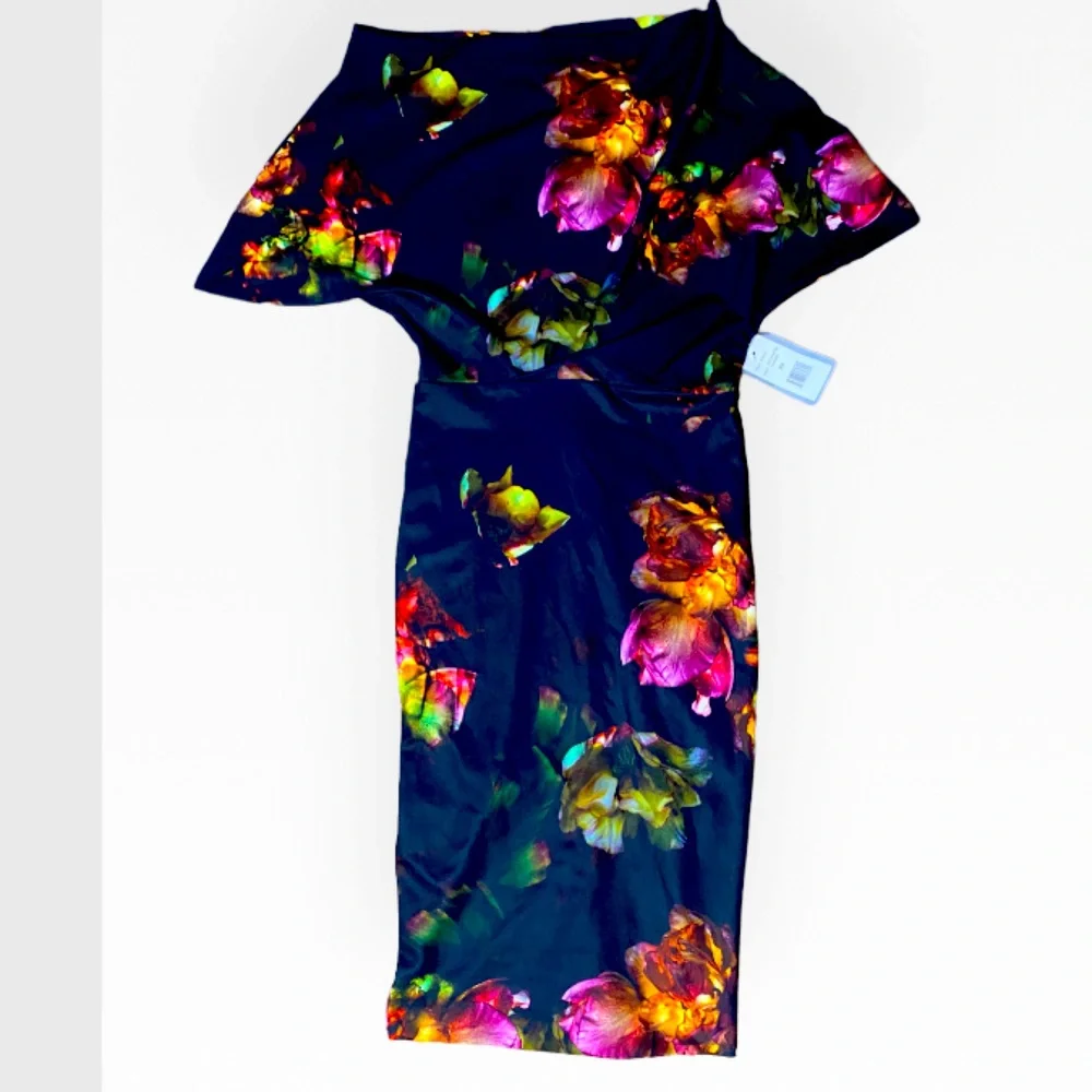 Alexia Admor Enchanted Garden Scuba Sheath Dress XS